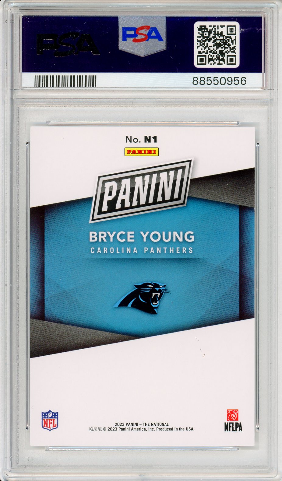 2023 Panini NSCC VIP Bryce Young Graded Rookie Card PSA 10