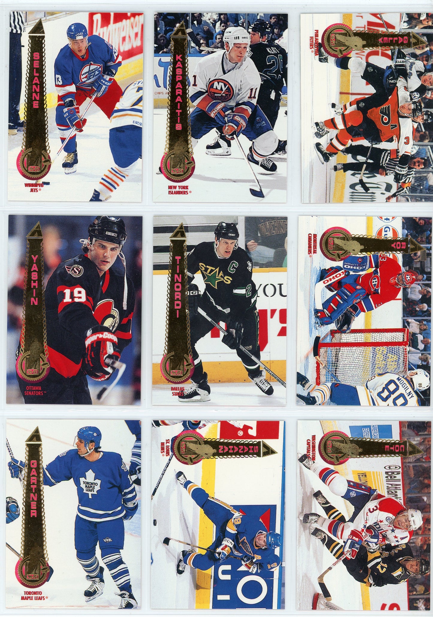 1994/95 Pinnacle Series 1 Hockey Card Set (270 Cards)