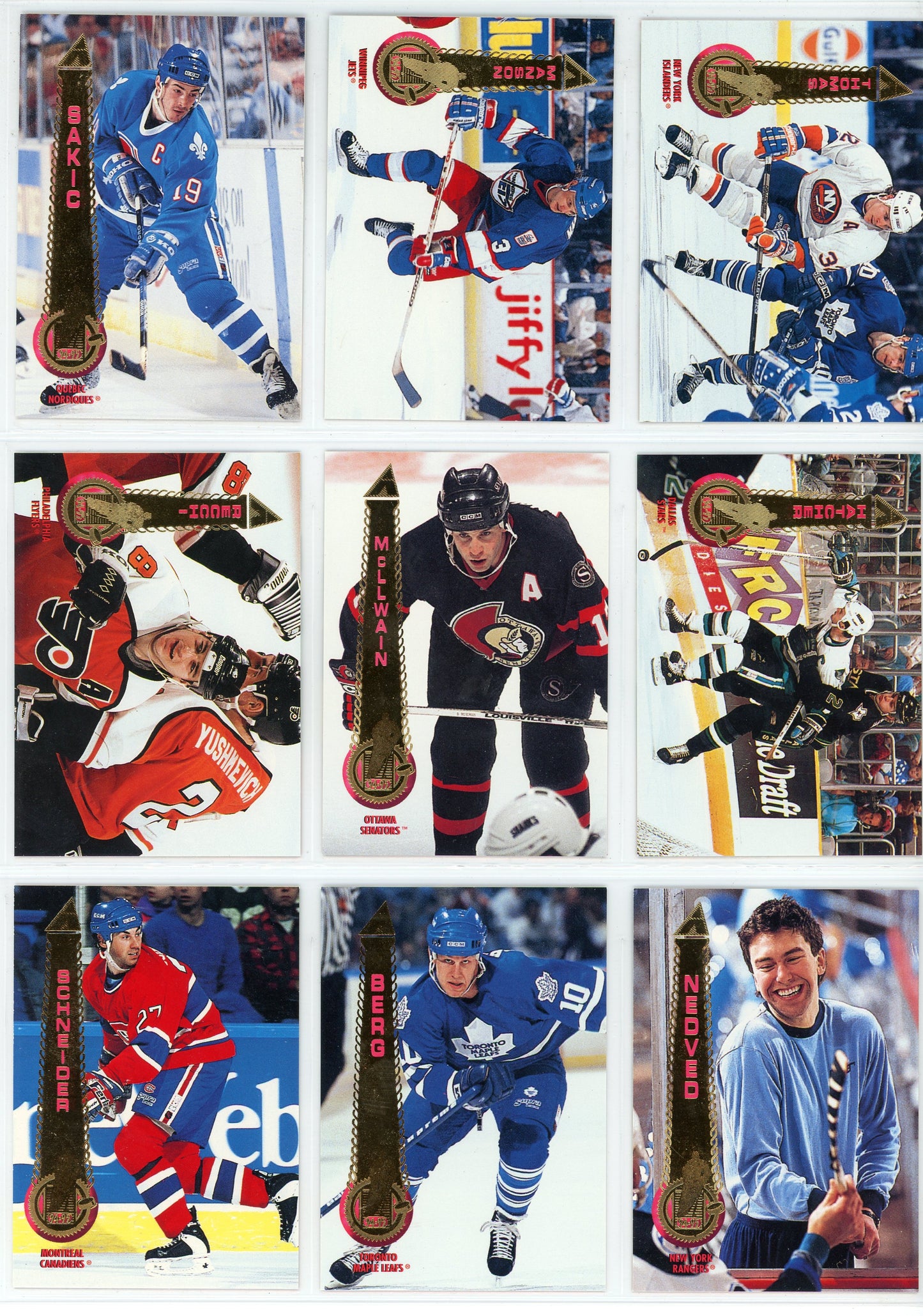 1994/95 Pinnacle Series 1 Hockey Card Set (270 Cards)