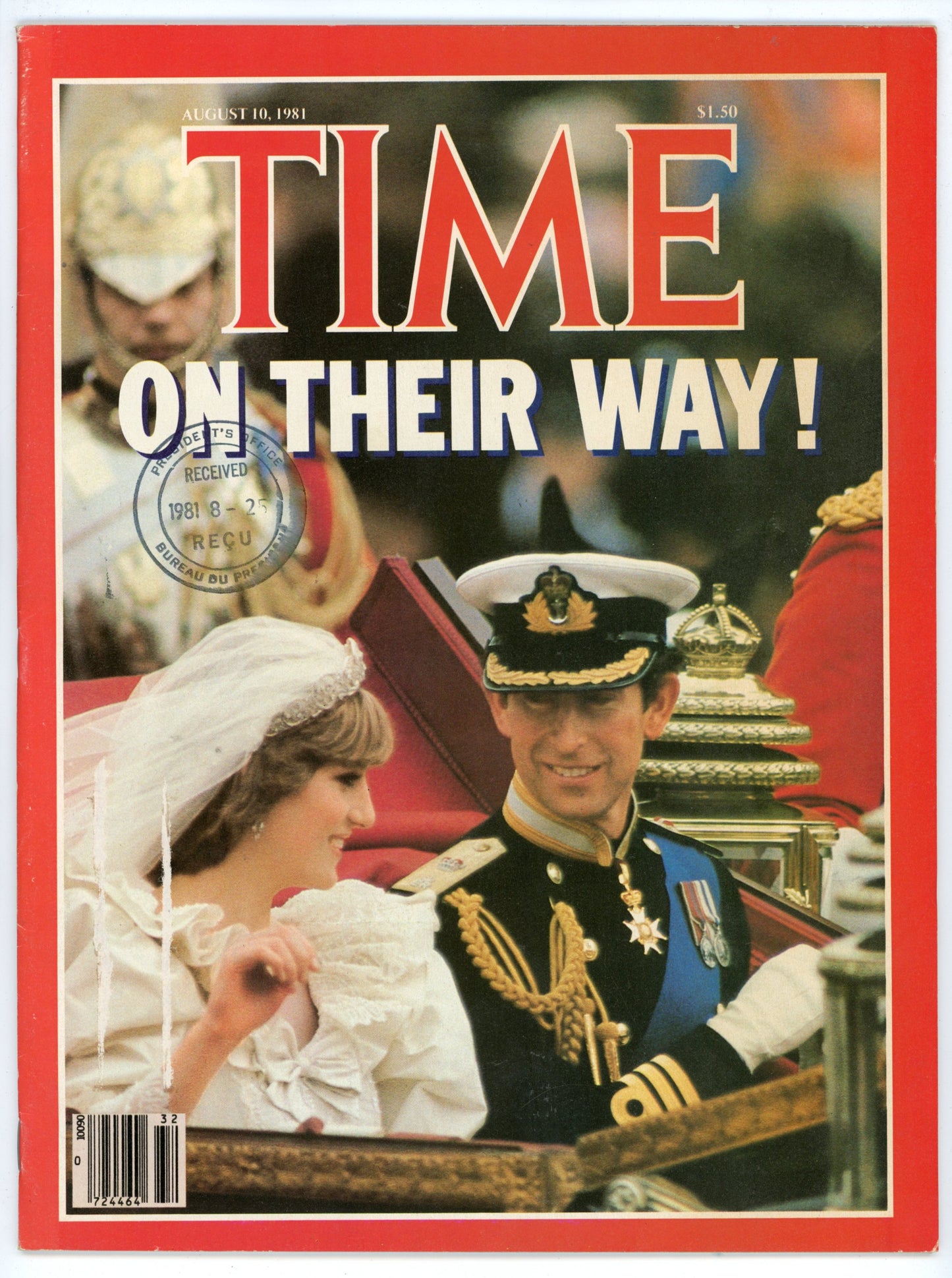 Time Vintage Magazine (August 10, 1981) Princess Diana & Prince Charles Wedding