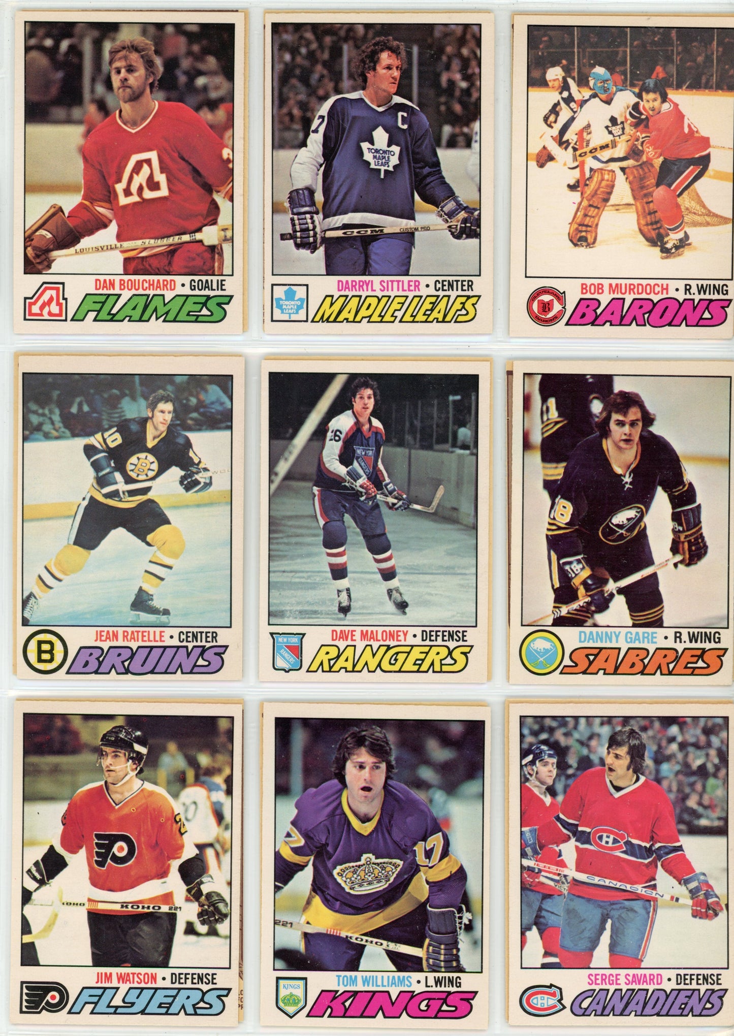 1977/78 OPC O-Pee-Chee NHL Hockey Complete Set (396 Cards)