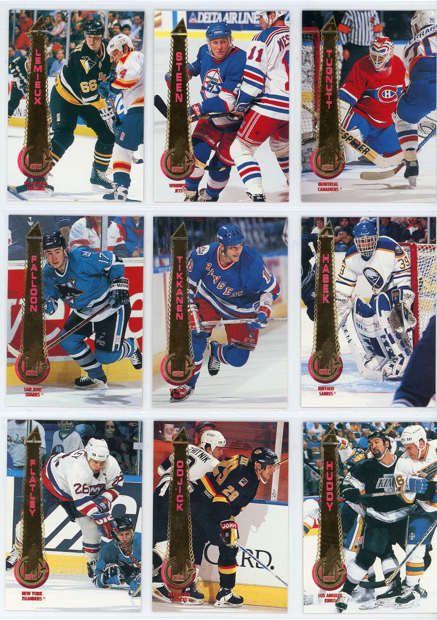 1994/95 Pinnacle Series 1 Hockey Card Set (270 Cards)