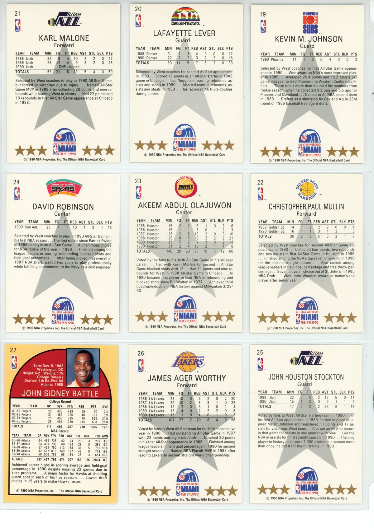 1990/91 Hoops NBA Basketball Complete Set (Series 1 & 2 - 440 Cards) - NMT/MT Menendez Brothers, Jordan
