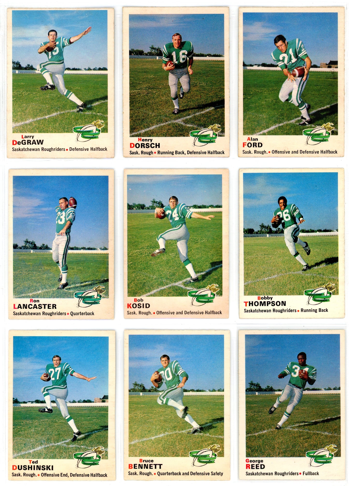 1970 OPC O-Pee-Chee CFL Football Complete Set (115 Cards) EX+ Marked Checklist