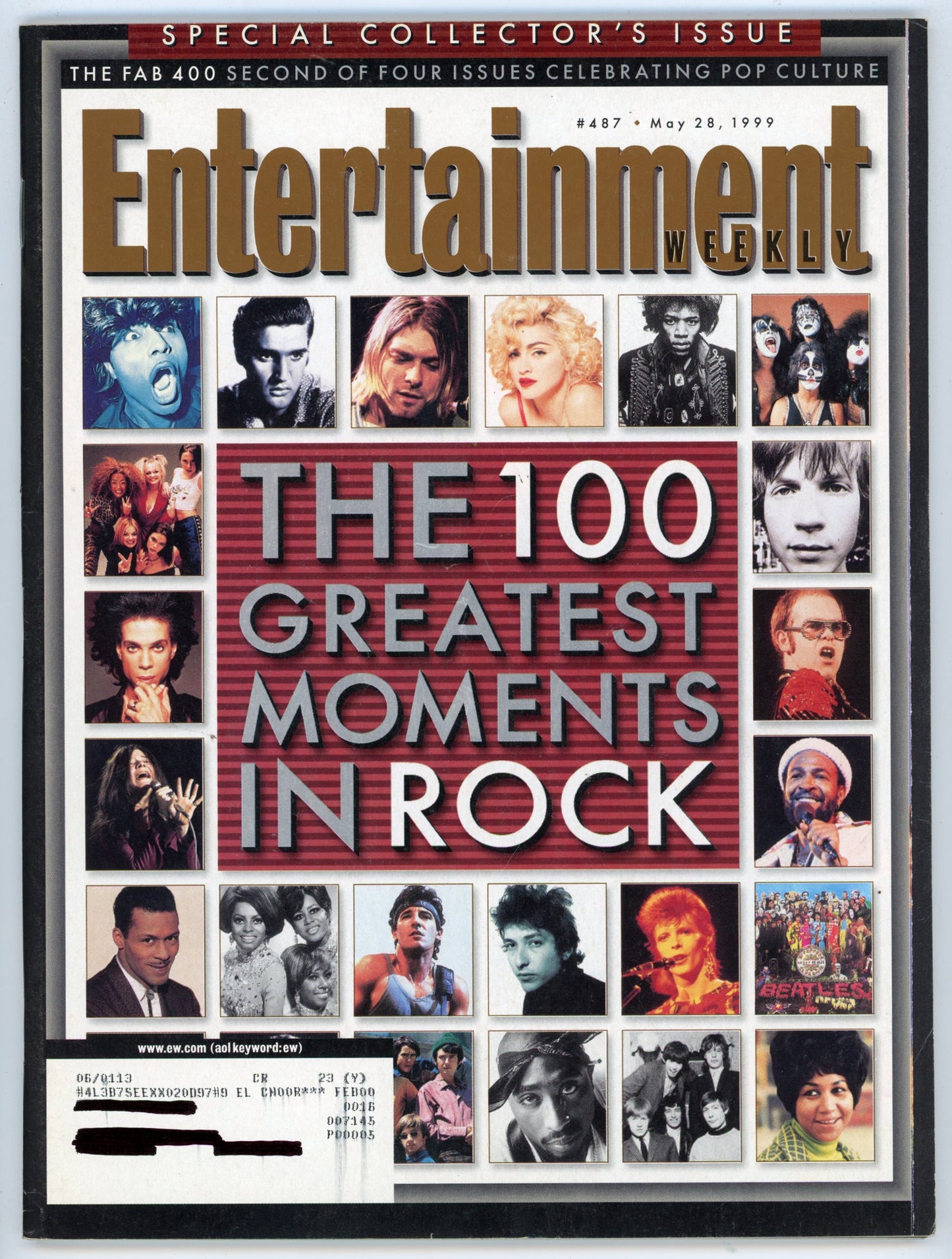 Entertainment Weekly Vintage Magazine (May 28, 1999) 100 Greatest Moments in Rock Subscription