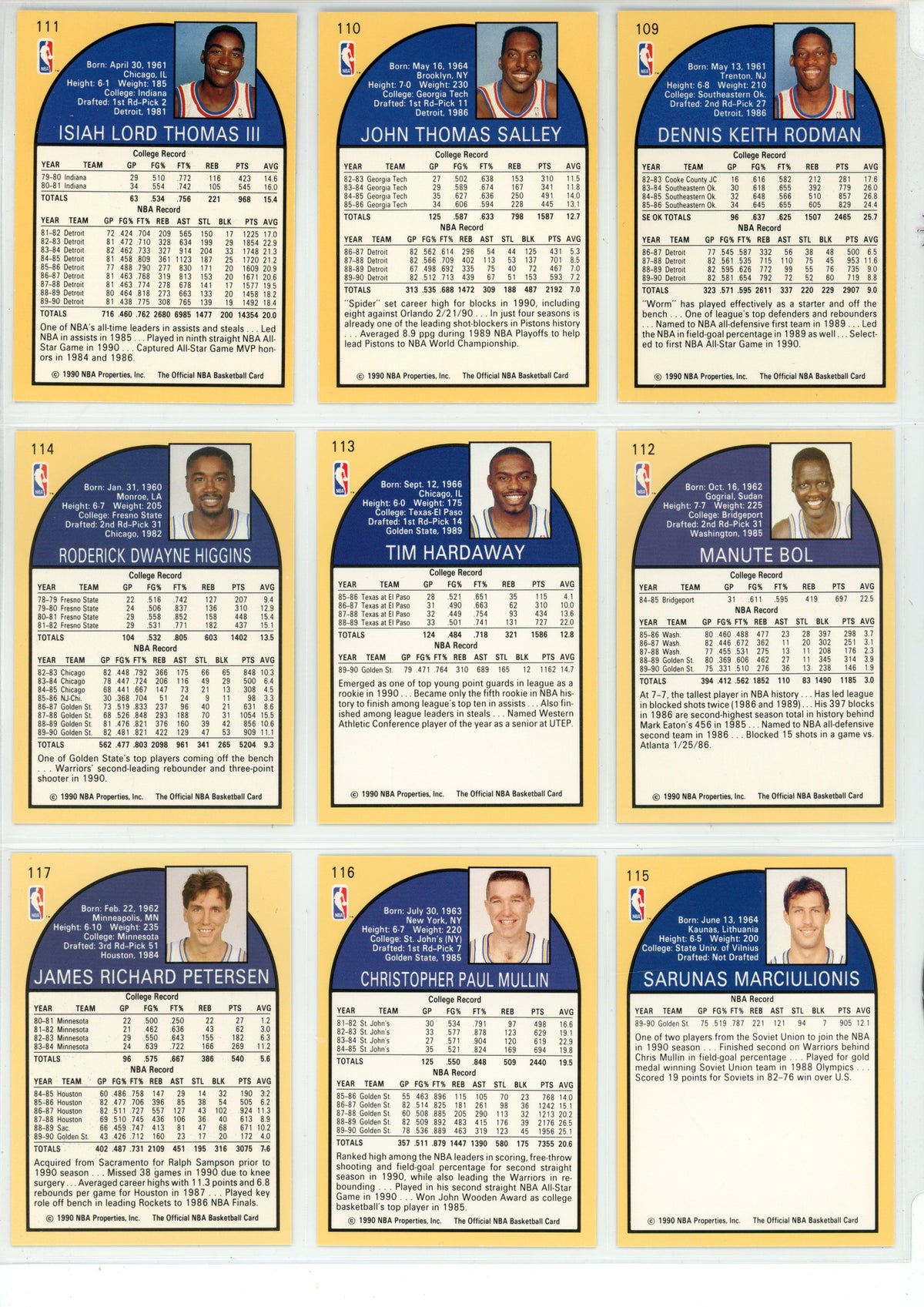 1990/91 Hoops NBA Basketball Complete Set (Series 1 & 2 - 440 Cards) - NMT/MT Menendez Brothers, Jordan