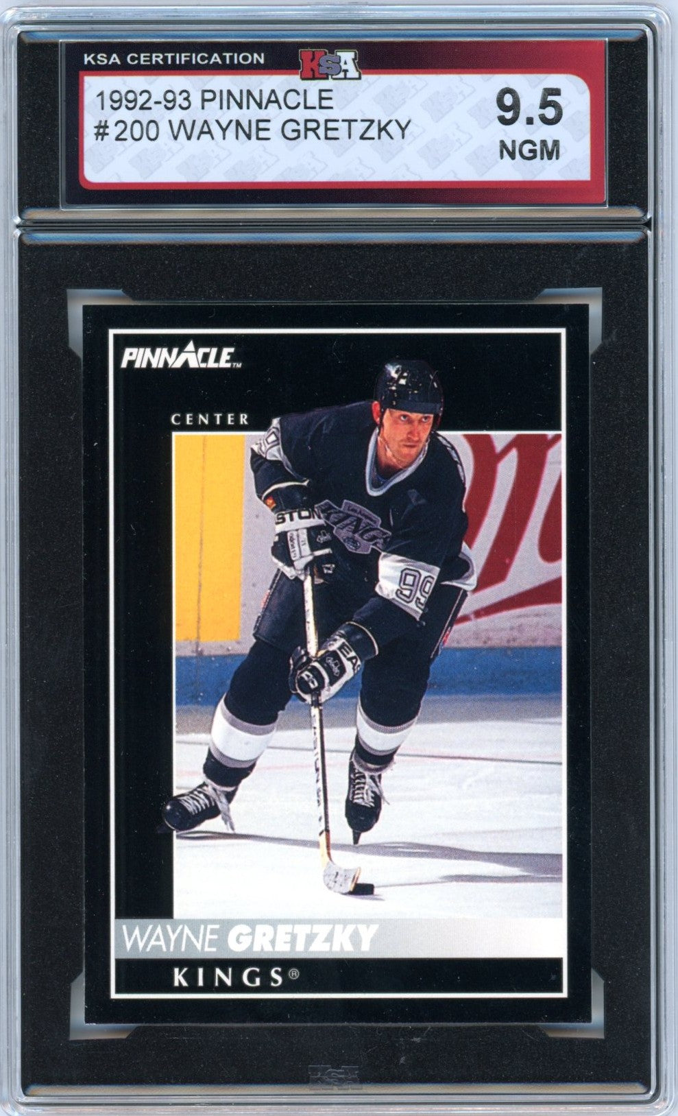 1992/93 Pinnacle Wayne Gretzky #200 Graded Hockey Card KSA 9.5