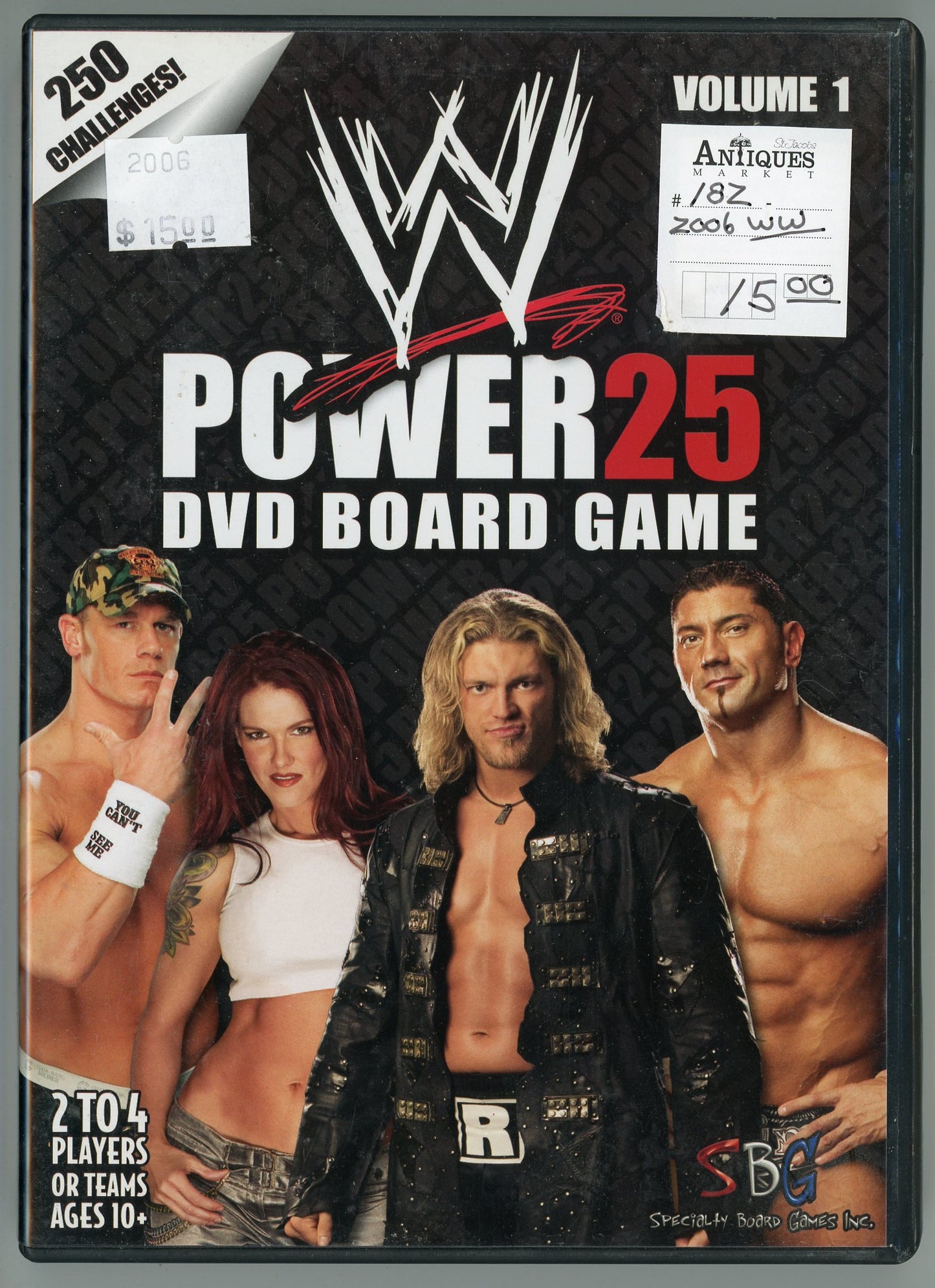 2006 WWE Power 25 DVD Video Game Disc In Box