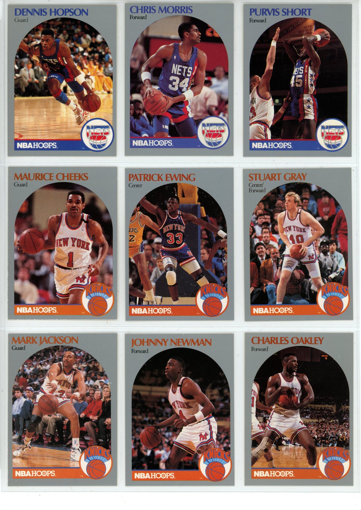 1990/91 Hoops NBA Basketball Complete Set (Series 1 & 2 - 440 Cards) - NMT/MT Menendez Brothers, Jordan