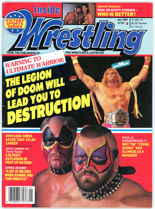 Inside Wrestling Vintage Magazine (January, 1991) Legion of Doom