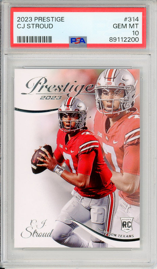 2023 Prestige CJ Stroud #314 Graded Rookie Card PSA 10