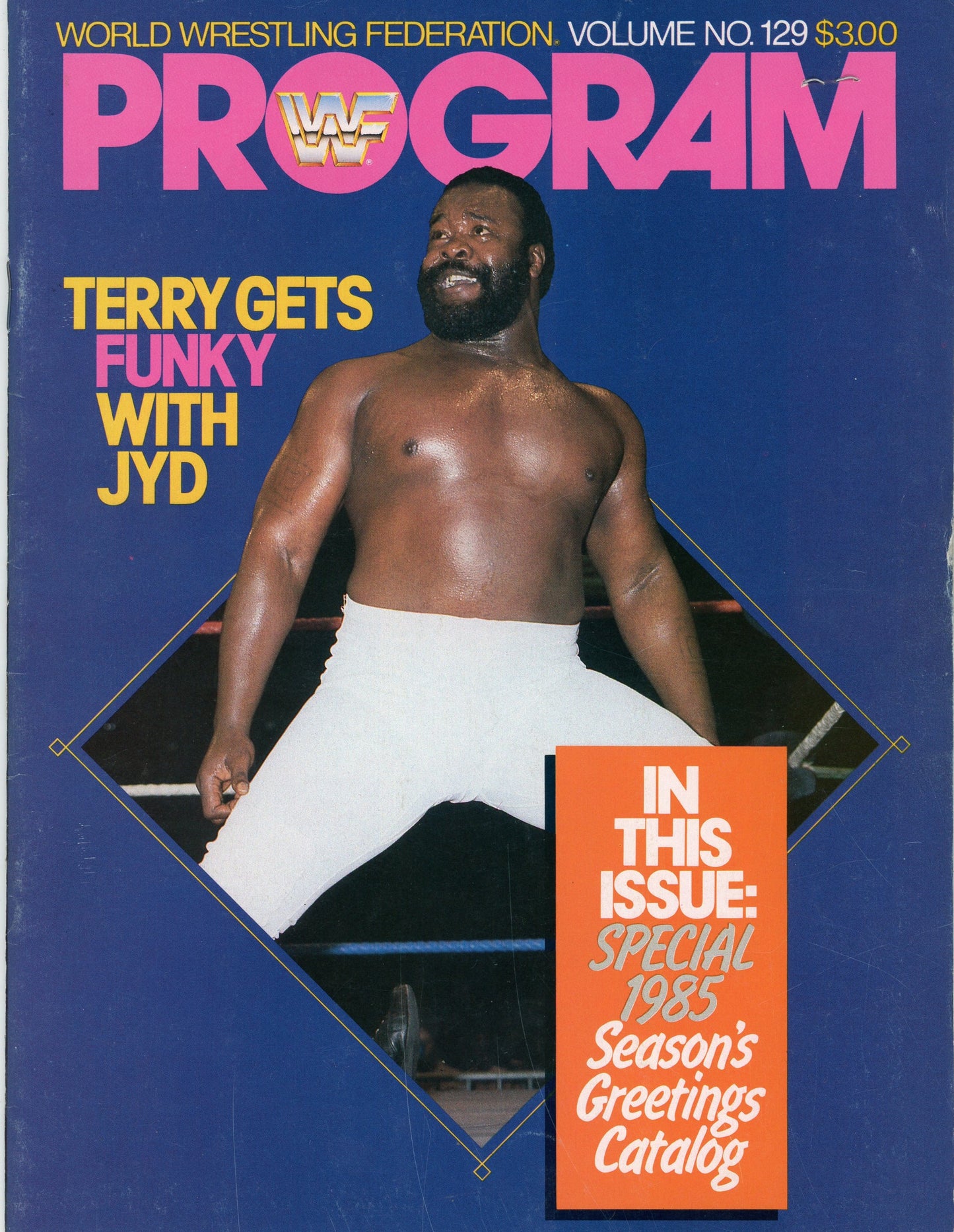 1985 WWF Wrestling Program Maple Leaf Gardens Lineup Card, Ticket Stub Savage/Hogan