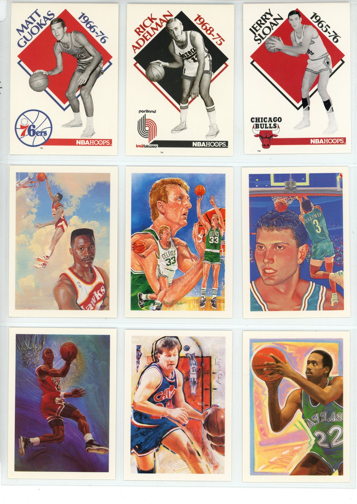 1990/91 Hoops NBA Basketball Complete Set (Series 1 & 2 - 440 Cards) - NMT/MT Menendez Brothers, Jordan