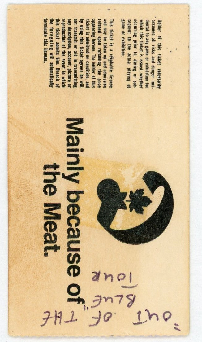 E.L.O. Vintage Concert Ticket Exhibition Stadium (Toronto, 1978)