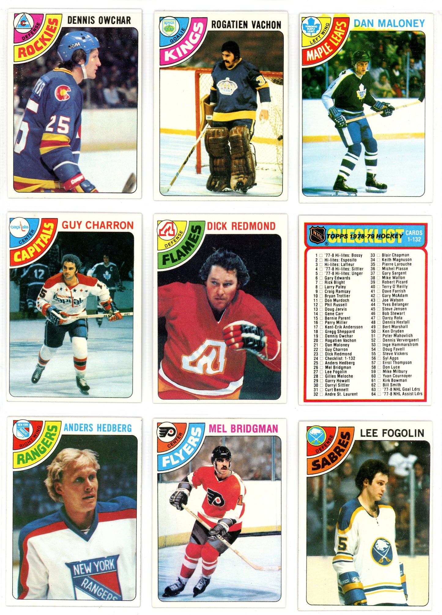 1978/79 Topps NHL Hockey Set (262/264 Cards) Missing #263-264