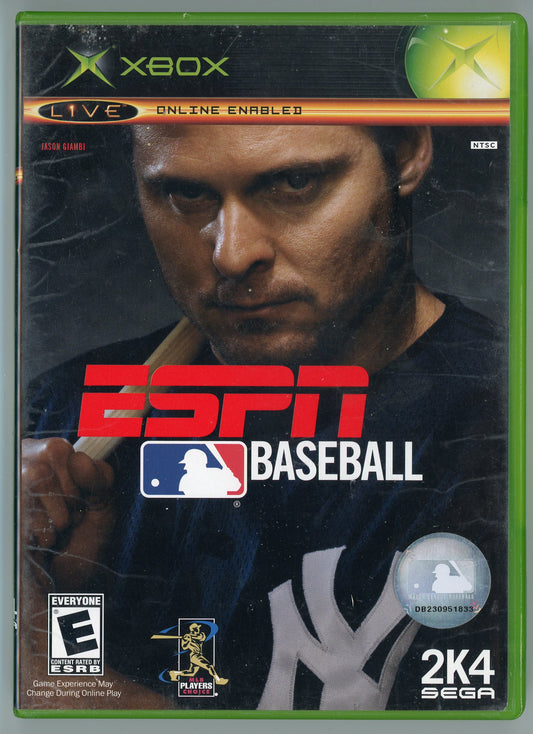 2004 Sega ESPN Major League Baseball Xbox Video Game Disc In Box