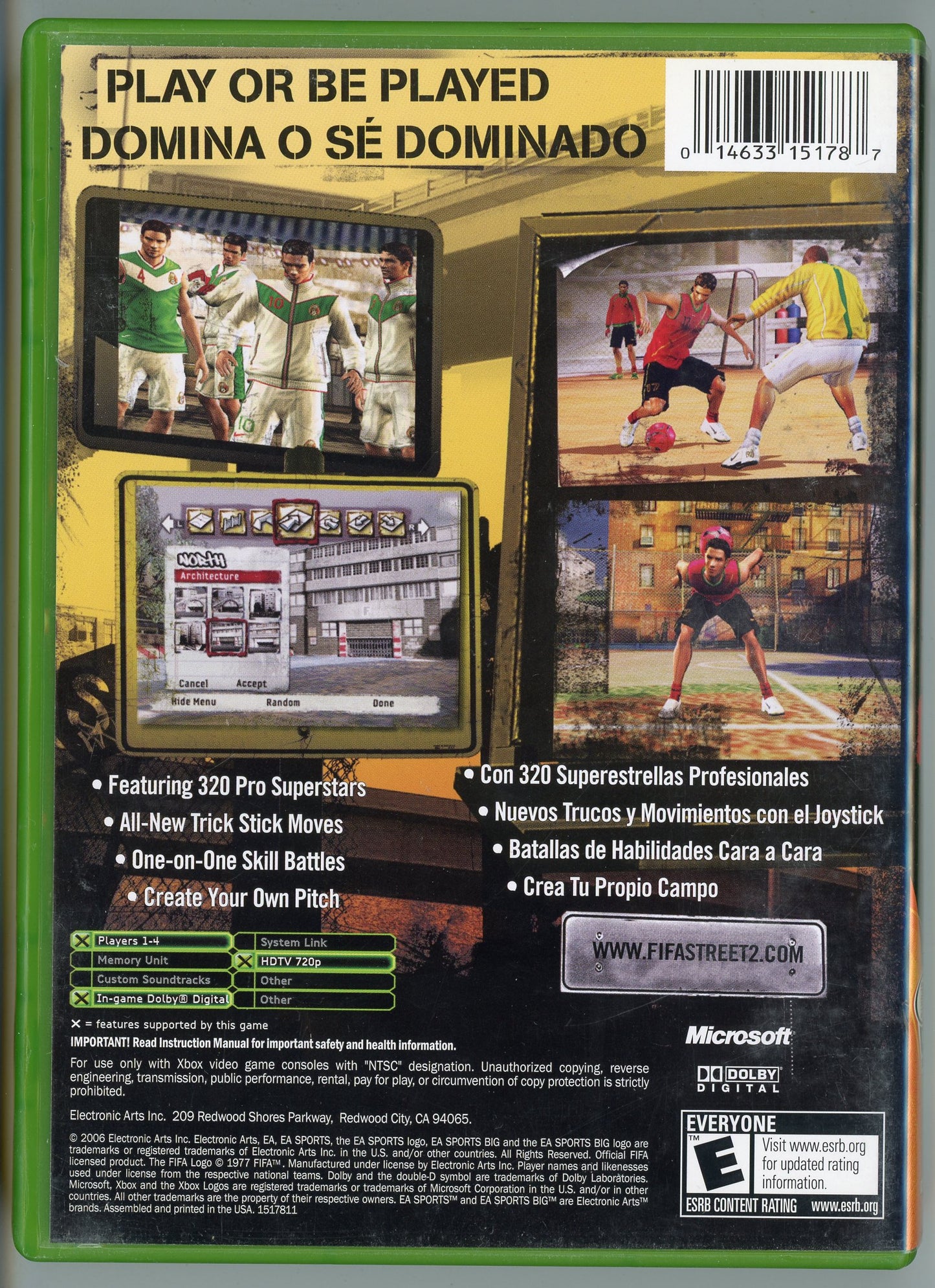 2006 EA Sports FIFA Street 2 Xbox Video Game Disc In Box