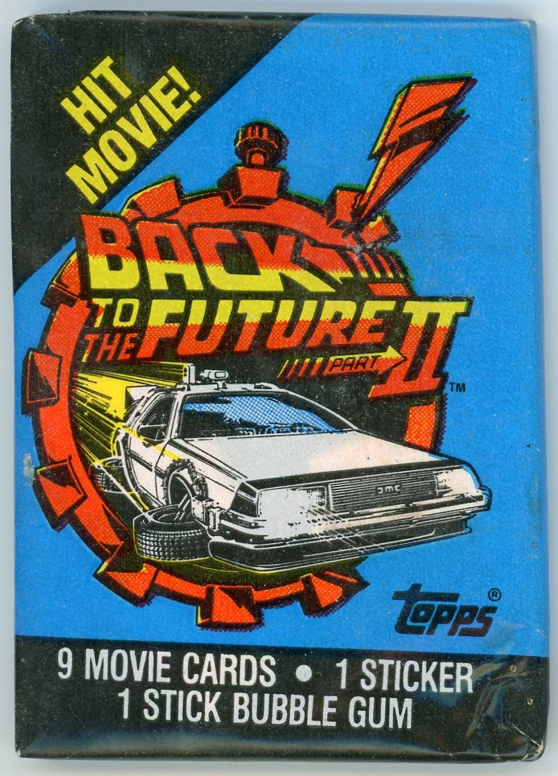 1989 Topps Back to the Future II Trading Card Pack (9 Cards)
