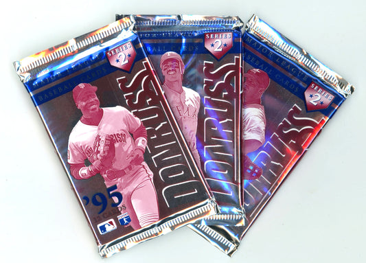1995 Donruss MLB Baseball Series 2 Card Unopened Wax Pack Lot (Lot of 3)