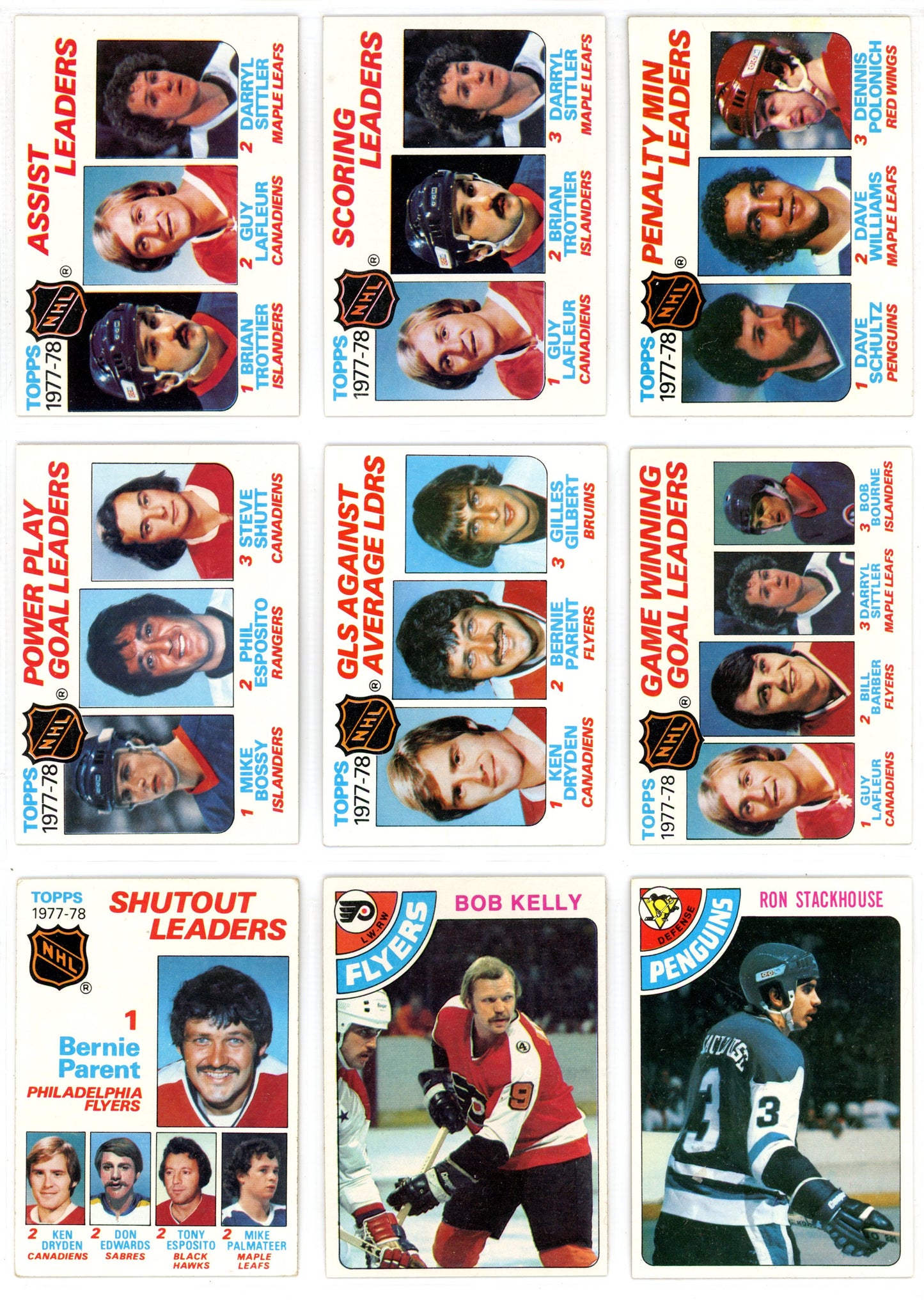 1978/79 Topps NHL Hockey Set (262/264 Cards) Missing #263-264