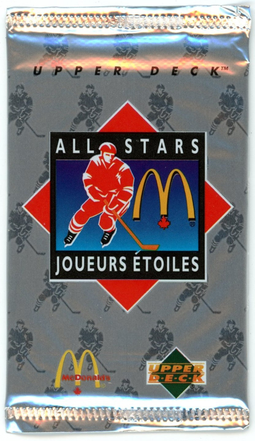 1992 Upper Deck McDonald's All Stars Hockey Card Unopened Wax Pack Lot (Lot of 30) Wayne Gretzky