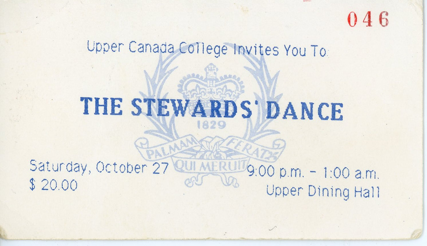 The Stewards' Dance Pass Upper Canada College (Toronto)
