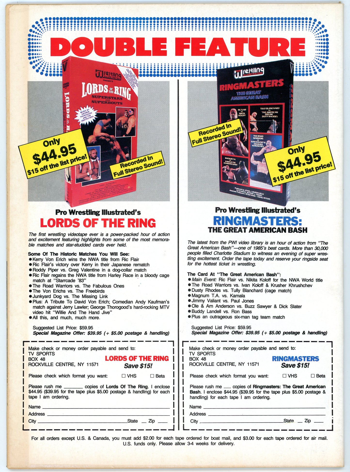Inside Wrestling Vintage Magazine (June, 1988) Randy Savage, Elizabeth