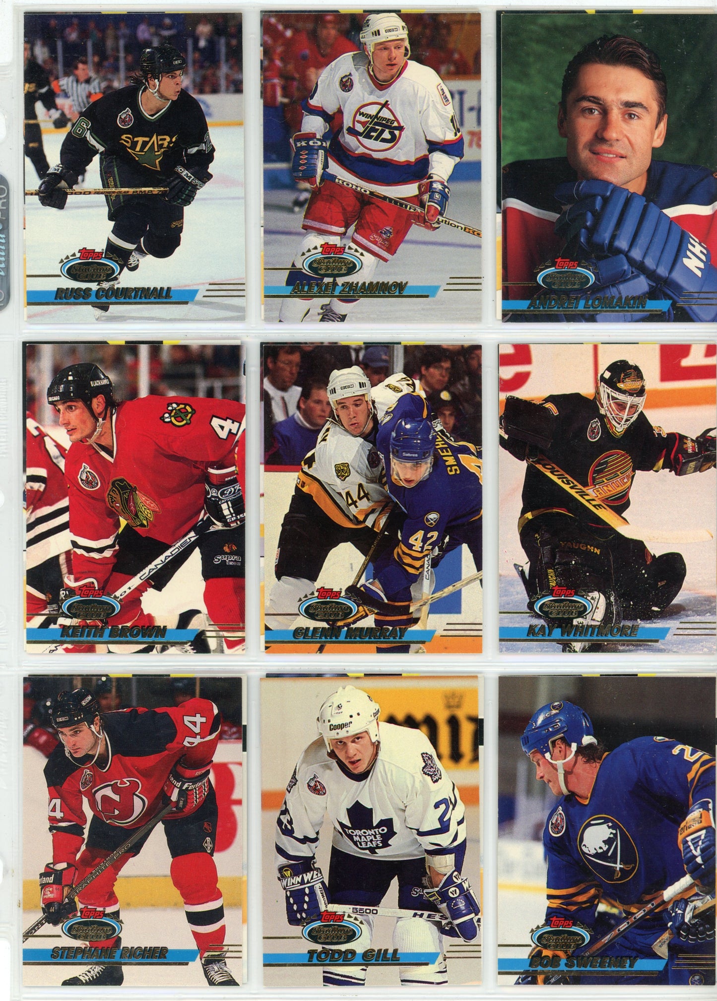 1993/94 Topps Stadium Club NHL Hockey Complete Set (500 Cards)