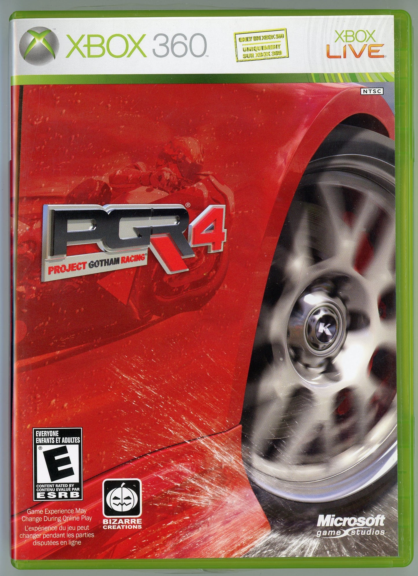 2007 Project Gotham Racing 4 Xbox360 Video Game Disc In Box