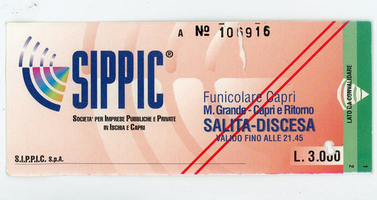 SIPPIC Funicular Vintage Railway Pass (Capri, Campania, Italy)