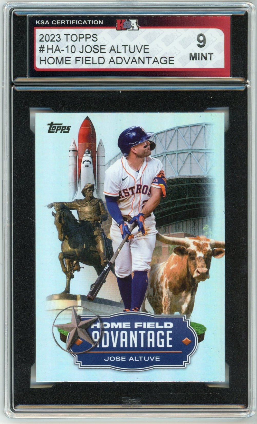 2023 Topps Jose Altuve Home Field Advantage Graded Baseball Card KSA 9