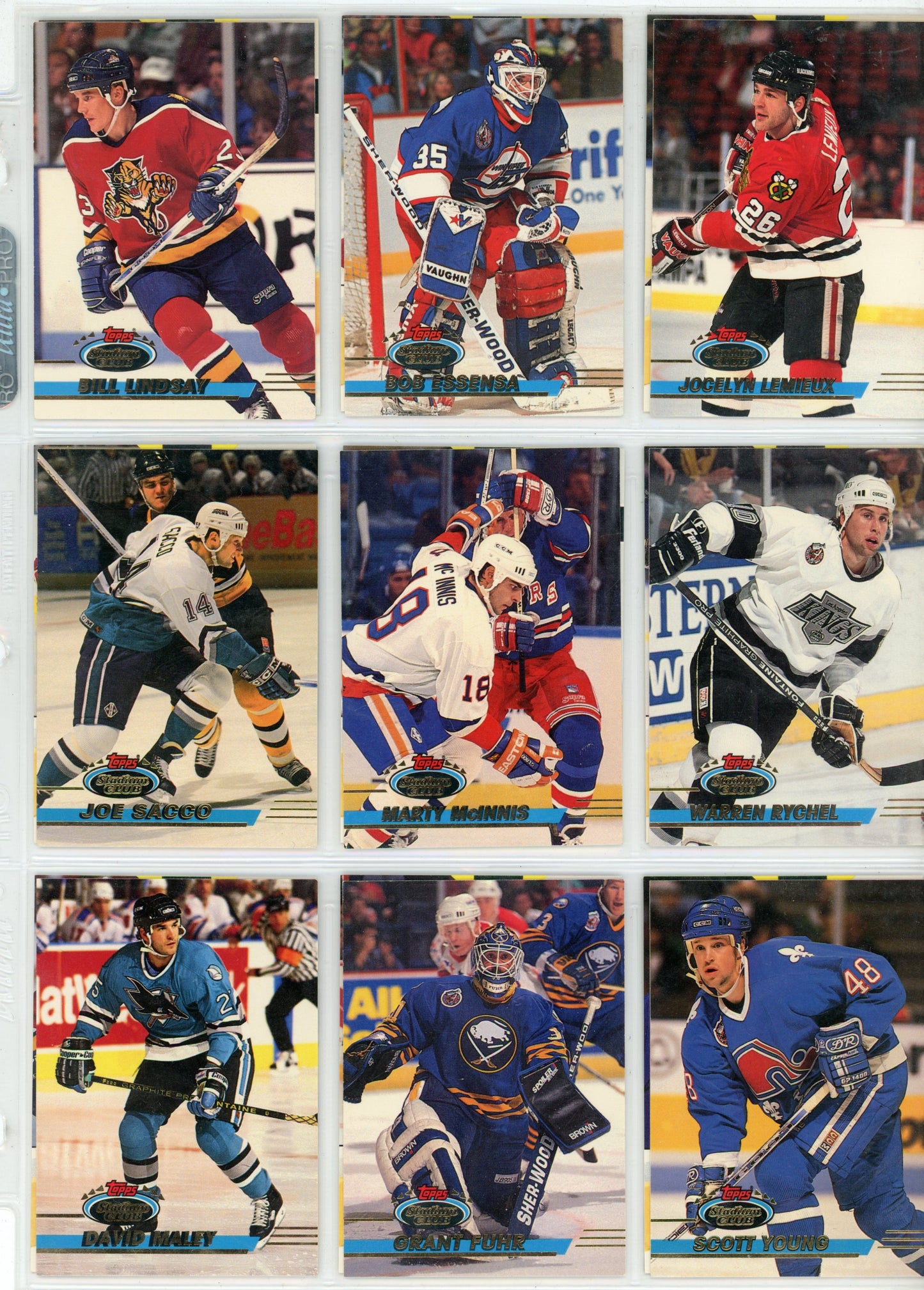 1993/94 Topps Stadium Club NHL Hockey Complete Set (500 Cards)