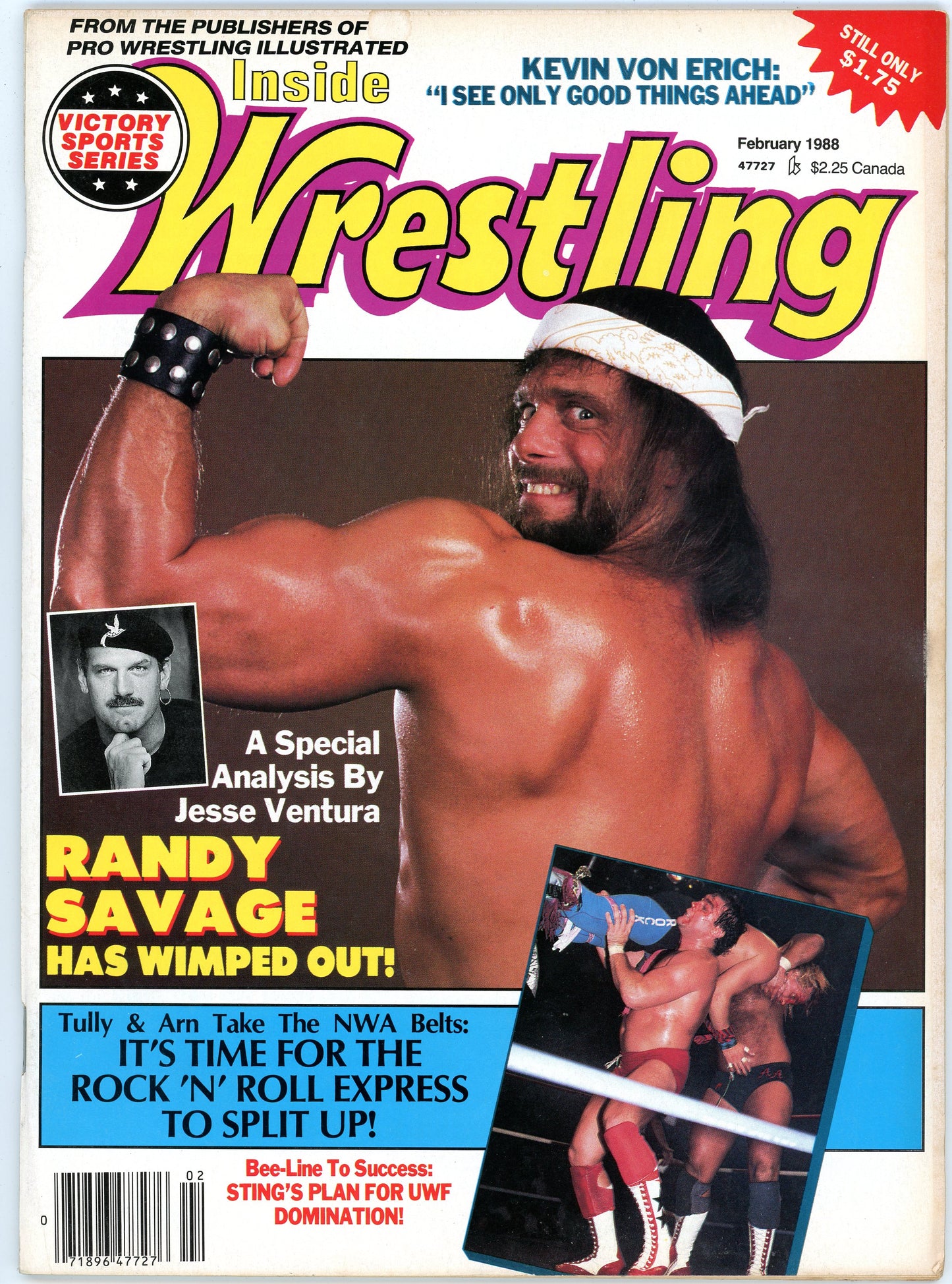 Inside Wrestling Vintage Magazine (February, 1988) Randy Savage