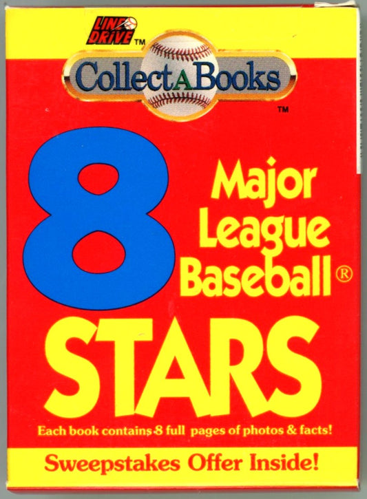 1991 Line Drive MLB Baseball Collect-A-Books Box (8 Pages)