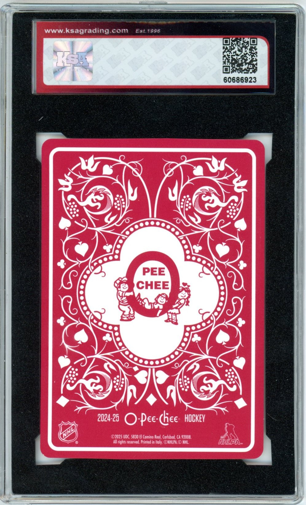 2024/25 OPC O-Pee-Chee Connor McDavid Playing Cards Graded Hockey Card KSA 9