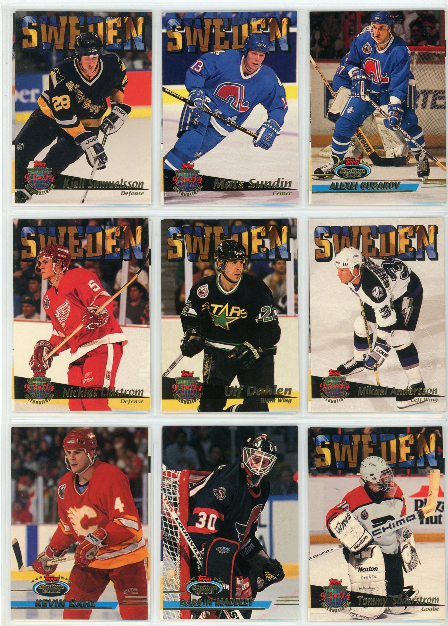 1993/94 Topps Stadium Club NHL Hockey Complete Set (500 Cards)