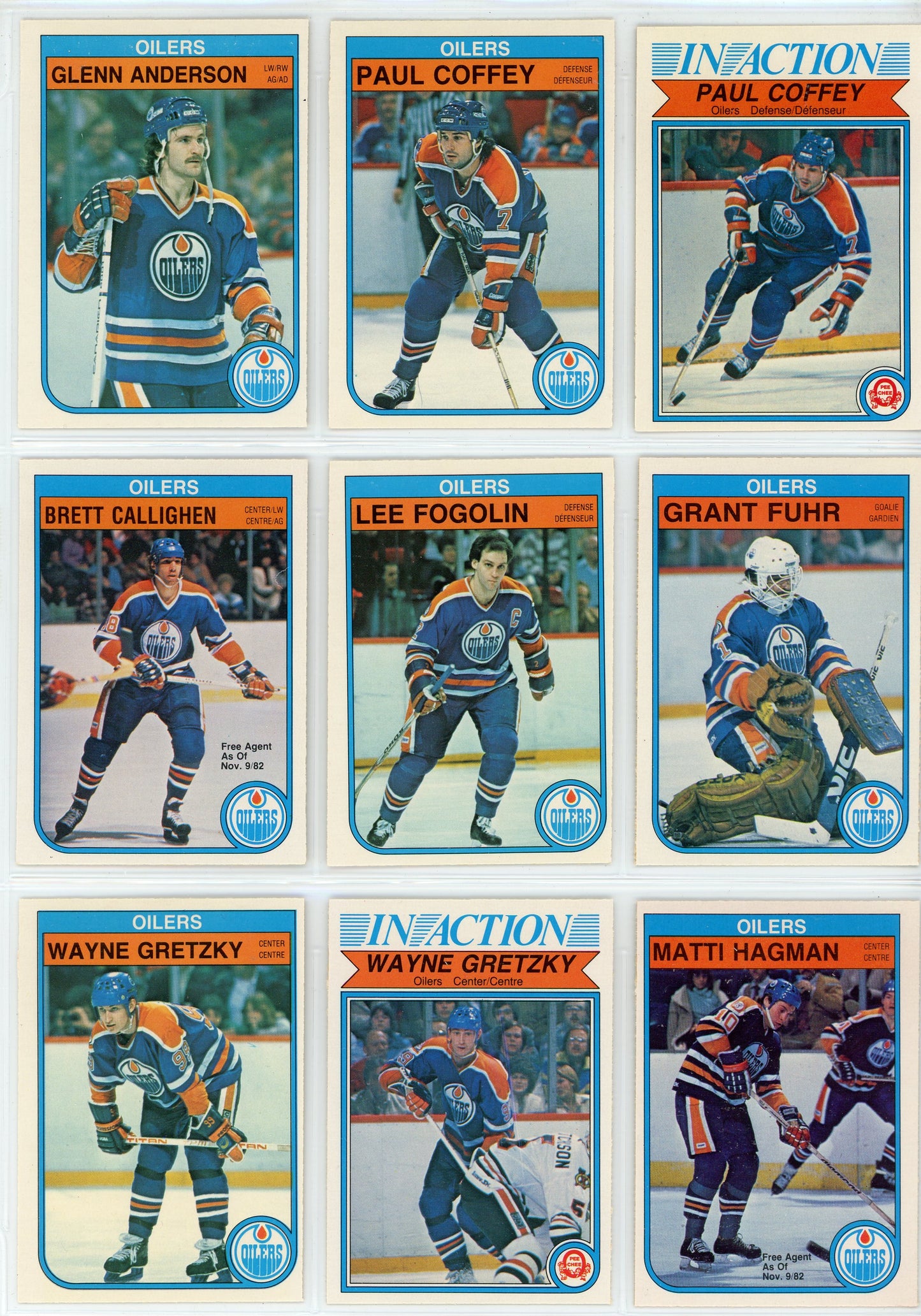 1982/83 OPC O-Pee-Chee Hockey Card Complete Set (396 Cards) Ex Condition