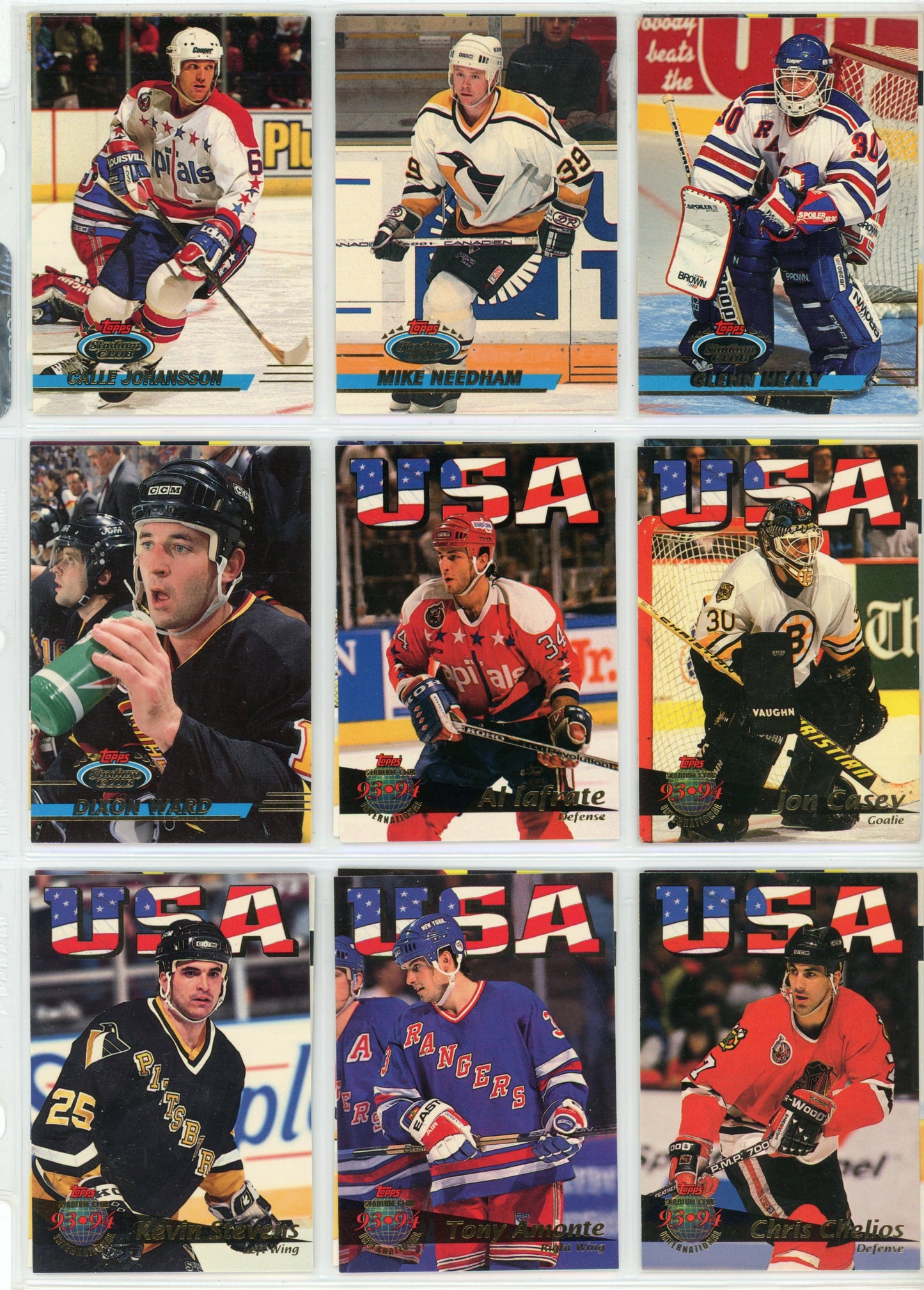 1993/94 Topps Stadium Club NHL Hockey Complete Set (500 Cards)