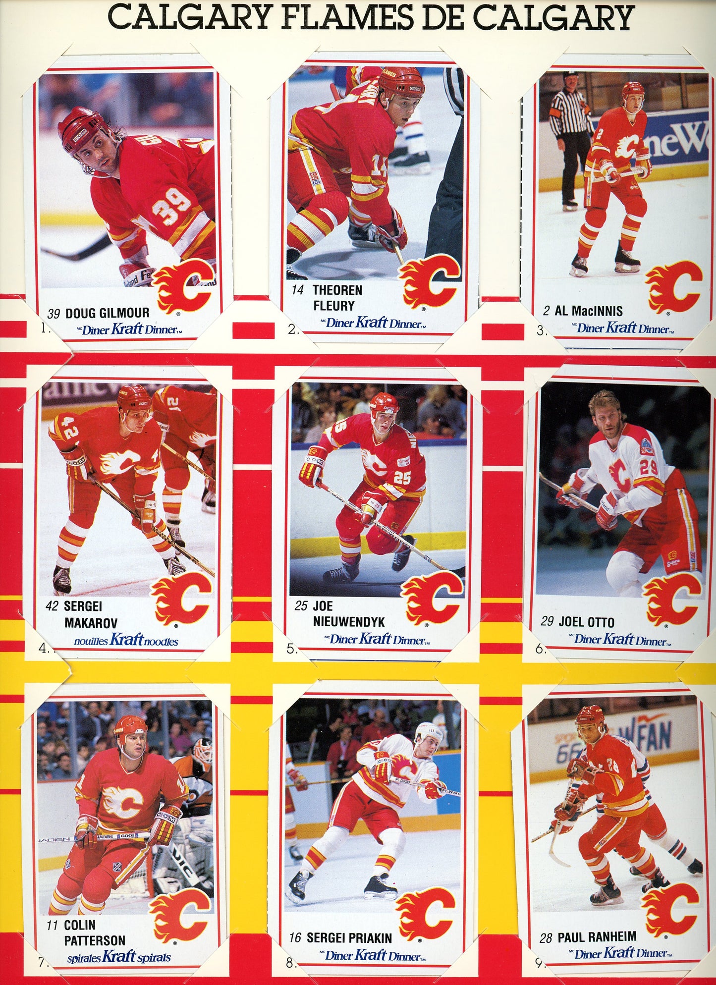 1990 Kraft NHL Hockey Complete Sticker Album