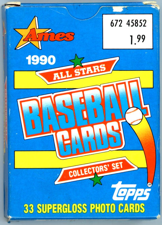 1990 Topps Ames MLB Baseball All Stars Complete Collectors' Set (33 Cards)