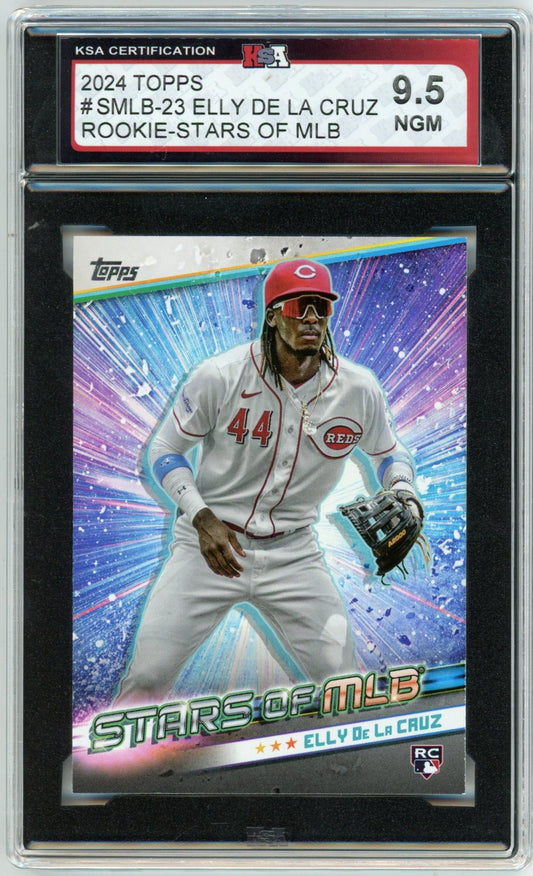 2024 Topps Elly De La Cruz Stars of MLB Graded Rookie Card KSA 9.5