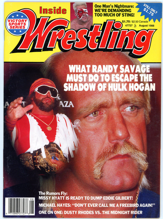 Inside Wrestling Vintage Magazine (August, 1988) Randy Savage, Hulk Hogan