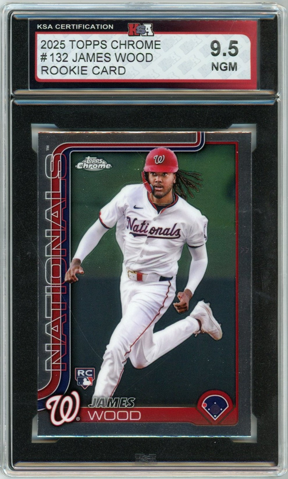 2025 Topps Chrome James Wood Graded Rookie Card KSA 9.5