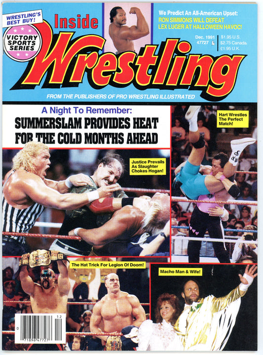 Inside Wrestling Vintage Magazine (December, 1991) Summerslam