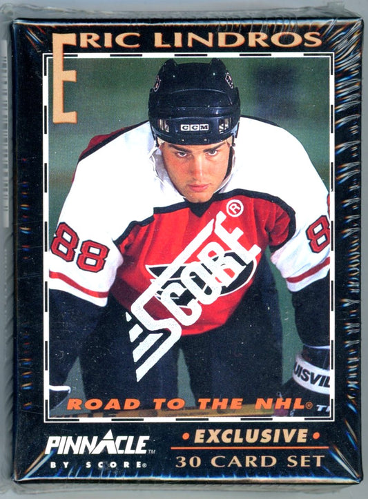 1992 Score Pinnacle Eric Lindros Road to the NHL Complete Set (30 Cards) Sealed
