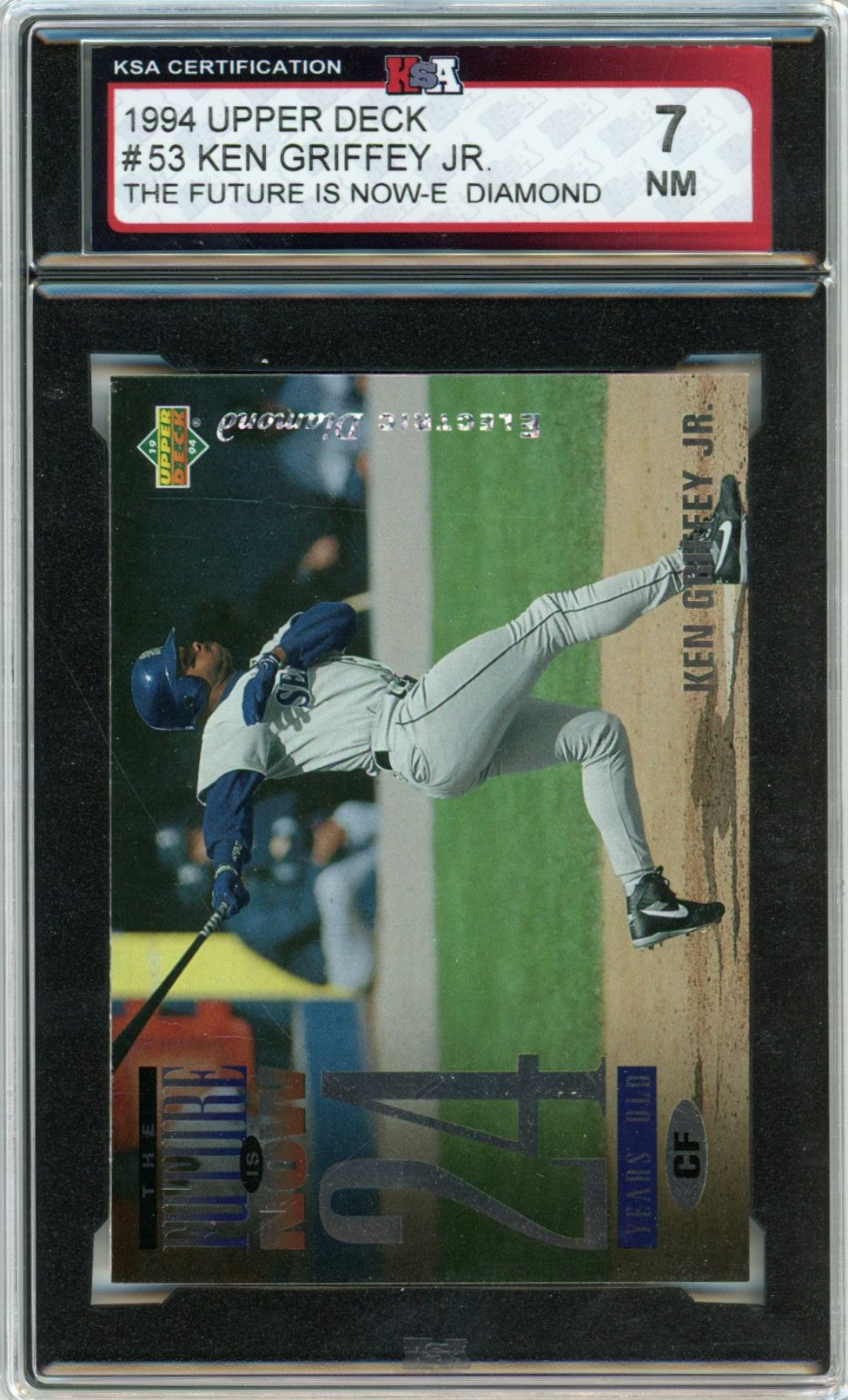 1994 Upper Deck Ken Griffey Jr. Electric Diamond Graded Baseball Card #53 KSA 7