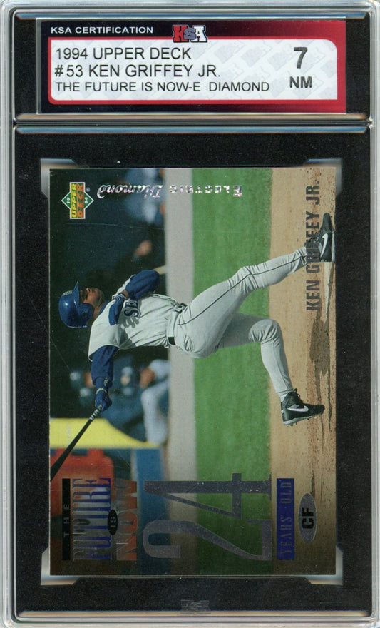 1994 Upper Deck Ken Griffey Jr. Electric Diamond Graded Baseball Card #53 KSA 7