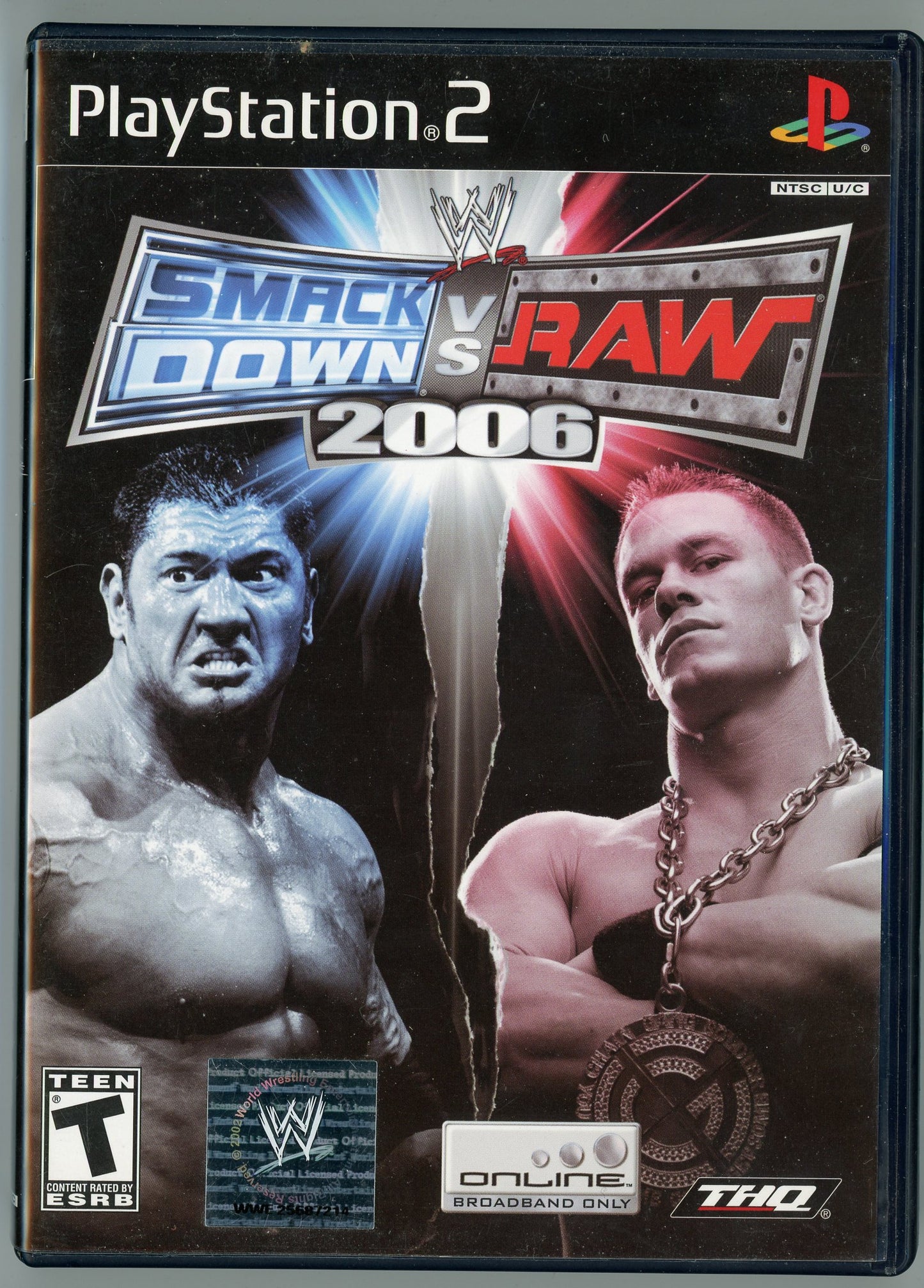 WWE Smackdown vs. Raw 2006 Playstation 2 Video Game Disc In Box