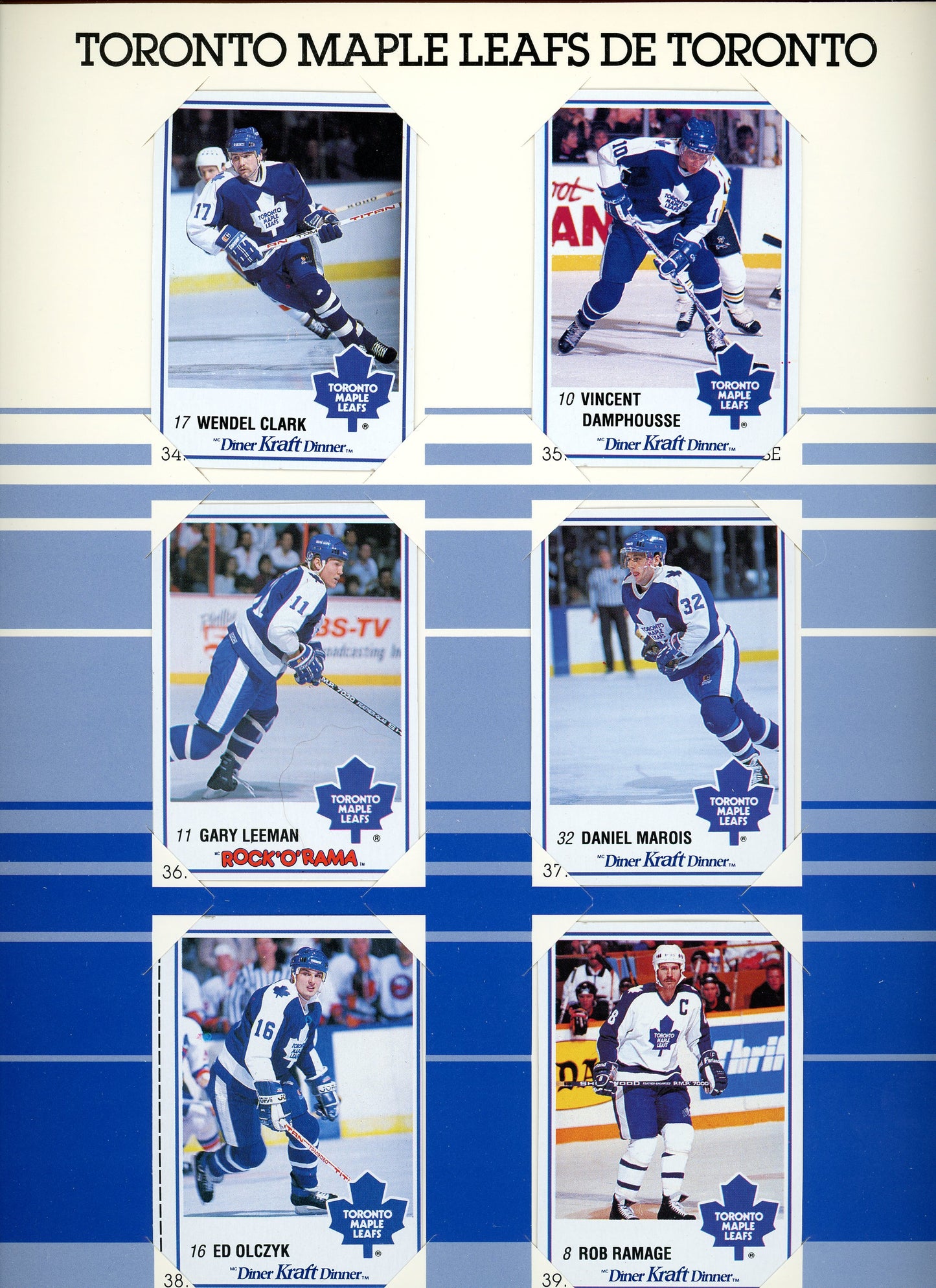 1990 Kraft NHL Hockey Complete Sticker Album