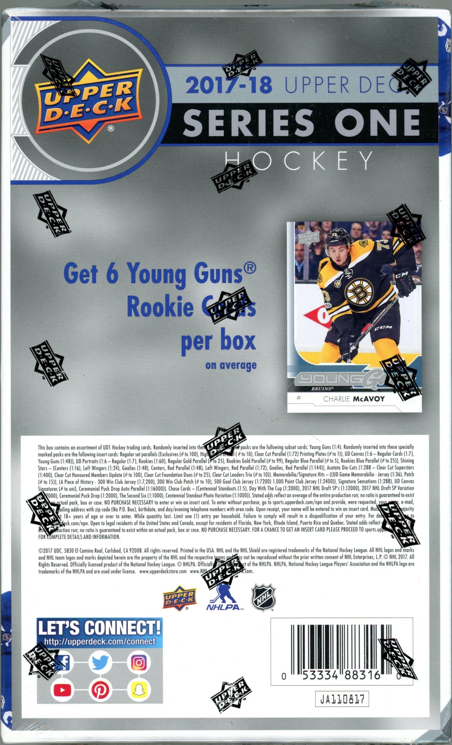 2017/18 Upper Deck NHL Hockey Series One Hobby Box (24 Packs) Sealed